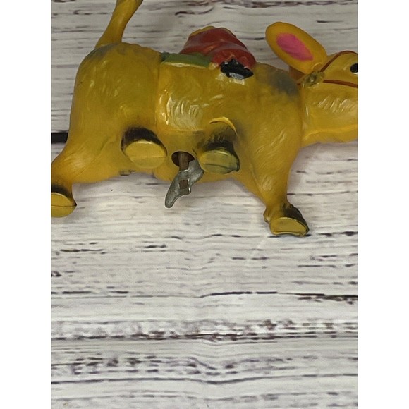Vintage 1940's (Japan) CELLULOID Wind-up Mechanical DONKEY Toy Figure WORKS!! - Picture 10 of 12